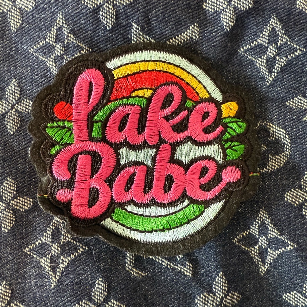 Colorful 'Lake Babe' Embroidered Patch